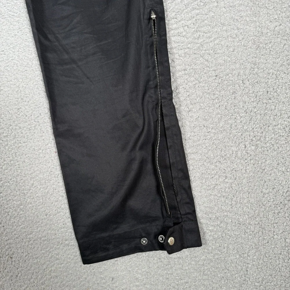 RLX Ralph Lauren Pants Mens 32x31 Black Ankle Zip‎ Golf Chino Straight Fit Logo
